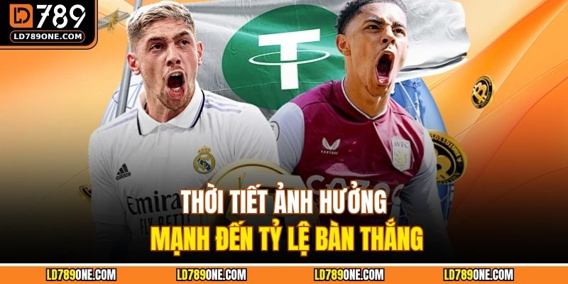 Thời tiết ảnh hưởng mạnh đến tỷ lệ bàn thắng